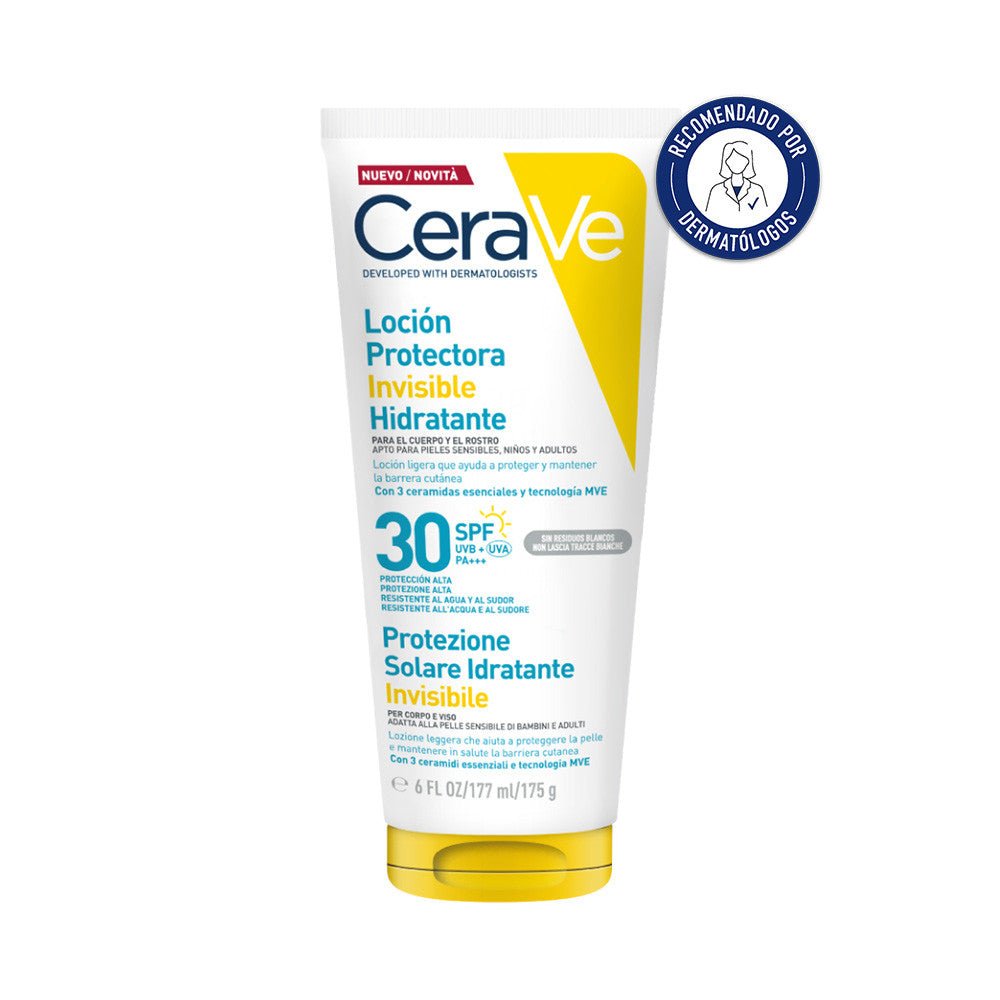 CeraVe Loción Protectora Invisible Hidratante SPF 30+ 177ml