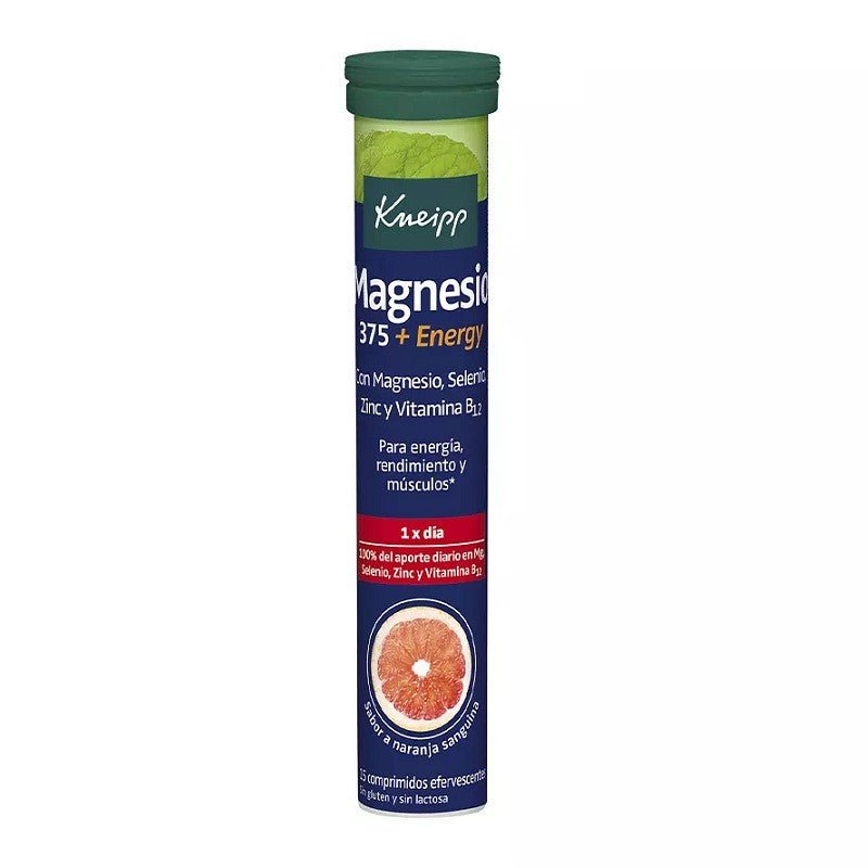 KNEIPP Magnesio 375gr + Energía 15 Comprimidos Efervescentes-1