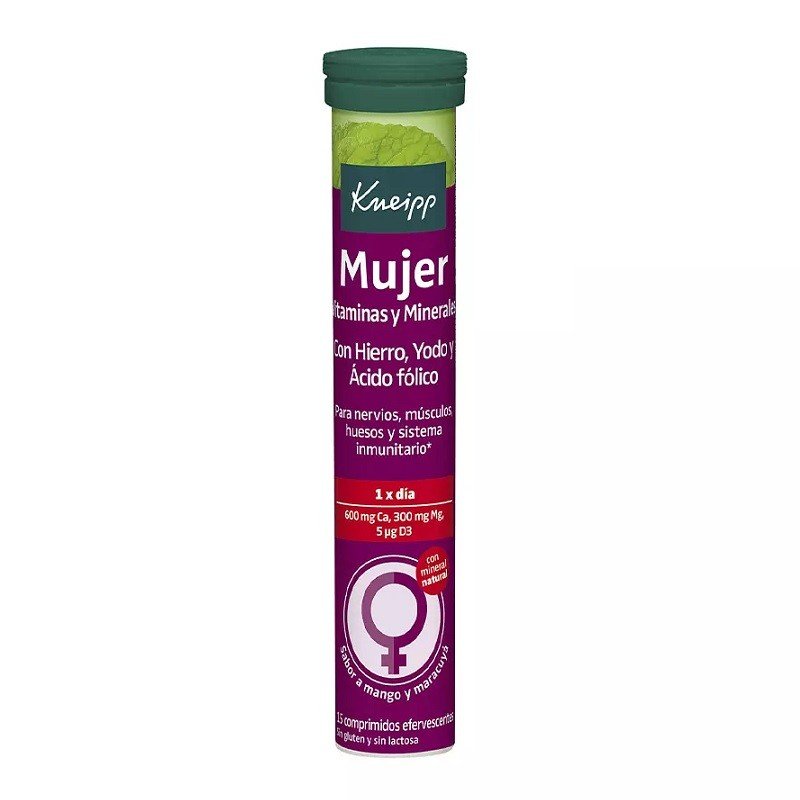 KNEIPP Mujer Vitaminas y Minerales 15 Comprimidos Efervescentes-1