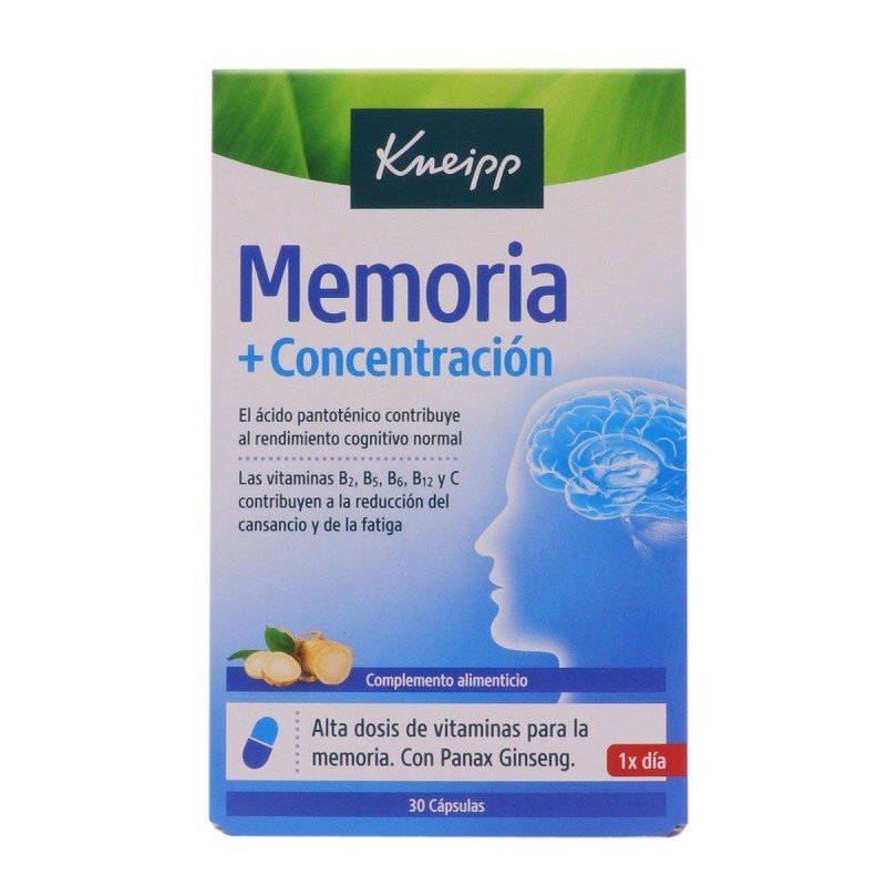 KNEIPP Memoria y Concentración 30 Cápsulas-1