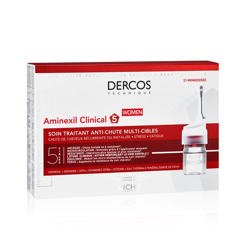VICHY Dercos Aminexil Clinical 5 Mujer 21 Monodosis-2