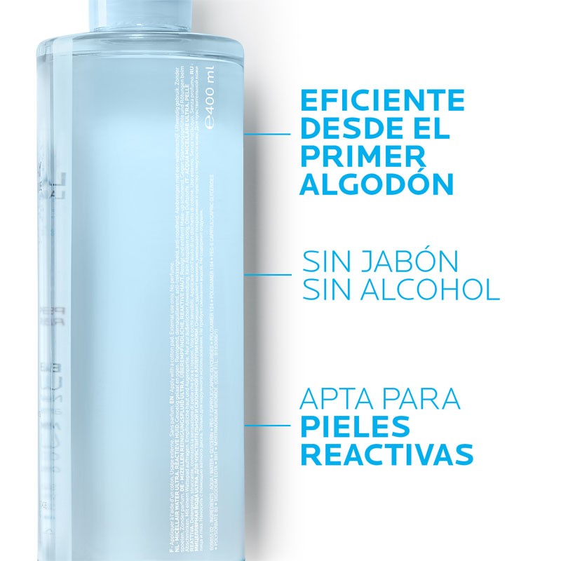 LA ROCHE POSAY Agua Micelar Ultra Piel Reactiva 400ml-5