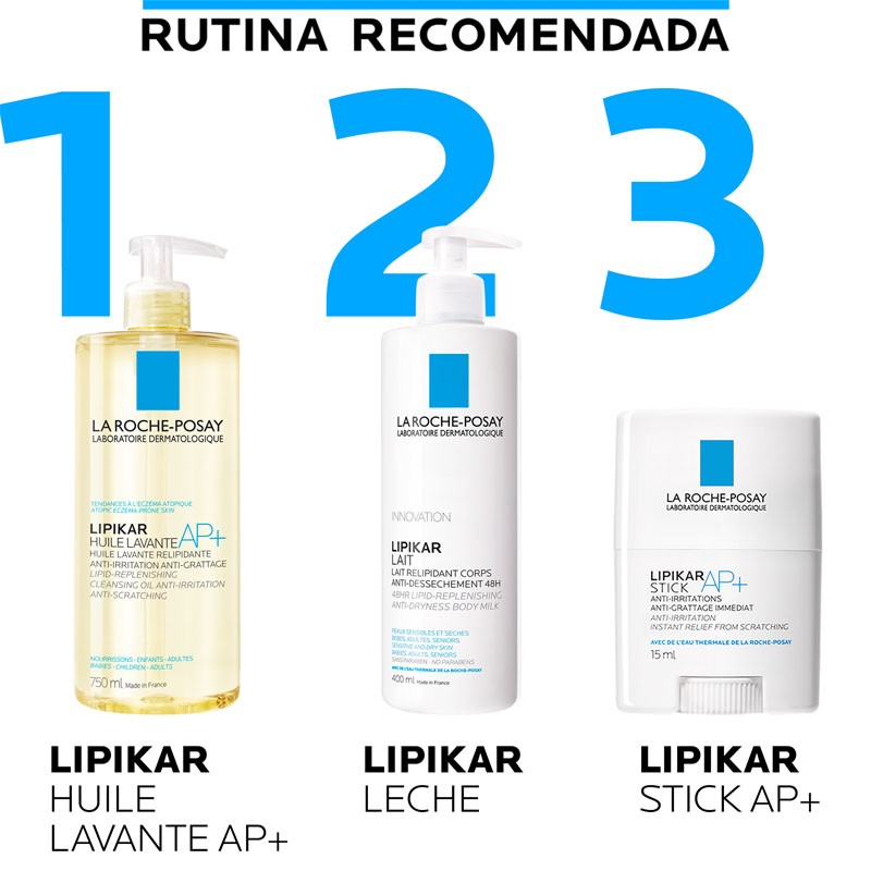 LIPIKAR Aceite Limpiador AP+ (750ml) - LA ROCHE POSAY-10