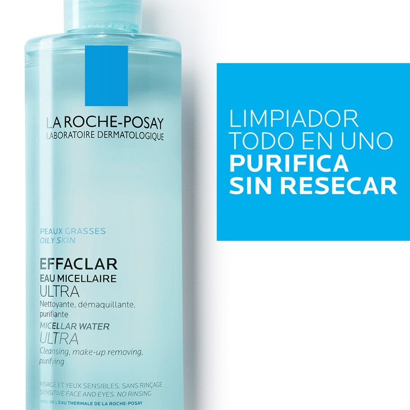EFFACLAR Agua Micelar Ultra Piel Grasa 400ml - La Roche Posay