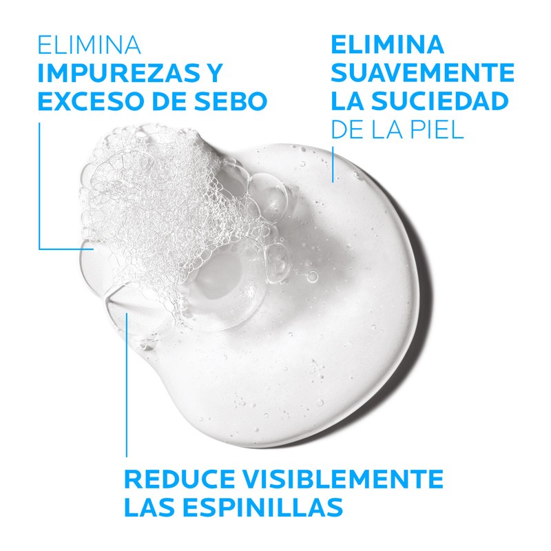 EFFACLAR Gel Limpiador Purificante +M Piel Grasa 400ml - La Roche Posay-4