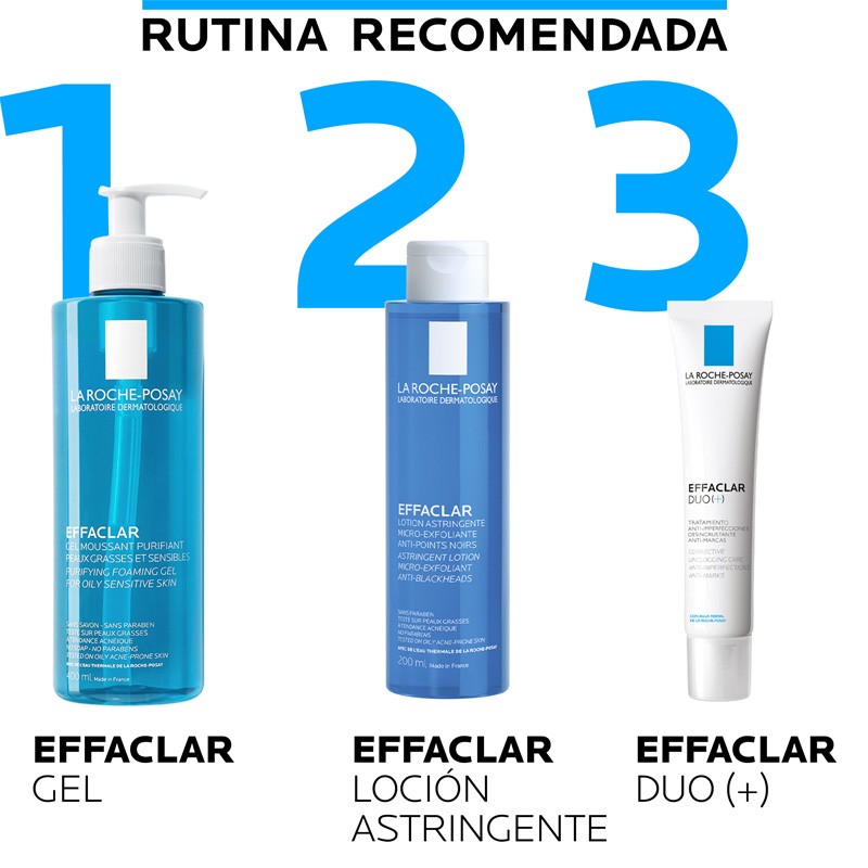 EFFACLAR Gel Nettoyant Purifiant +M Peaux Grasses 400 ml - La Roche Posay