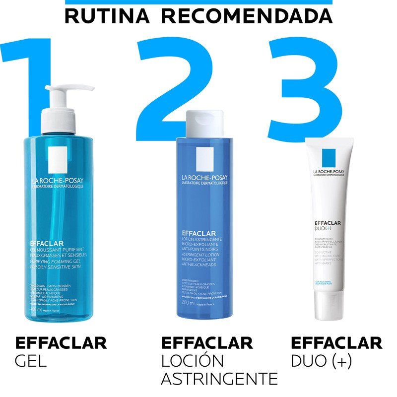 EFFACLAR Gel Limpiador Purificante +M Piel Grasa 400ml - La Roche Posay-9