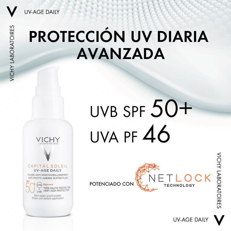 VICHY Capital Soleil UV-AGE Daily SPF50+ Water Fluid 40ml-6