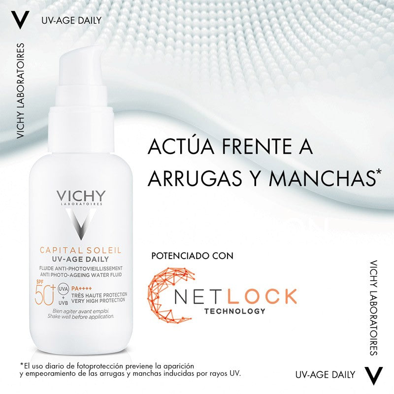 VICHY Capital Soleil UV-AGE Daily SPF50+ Water Fluid 40ml-13
