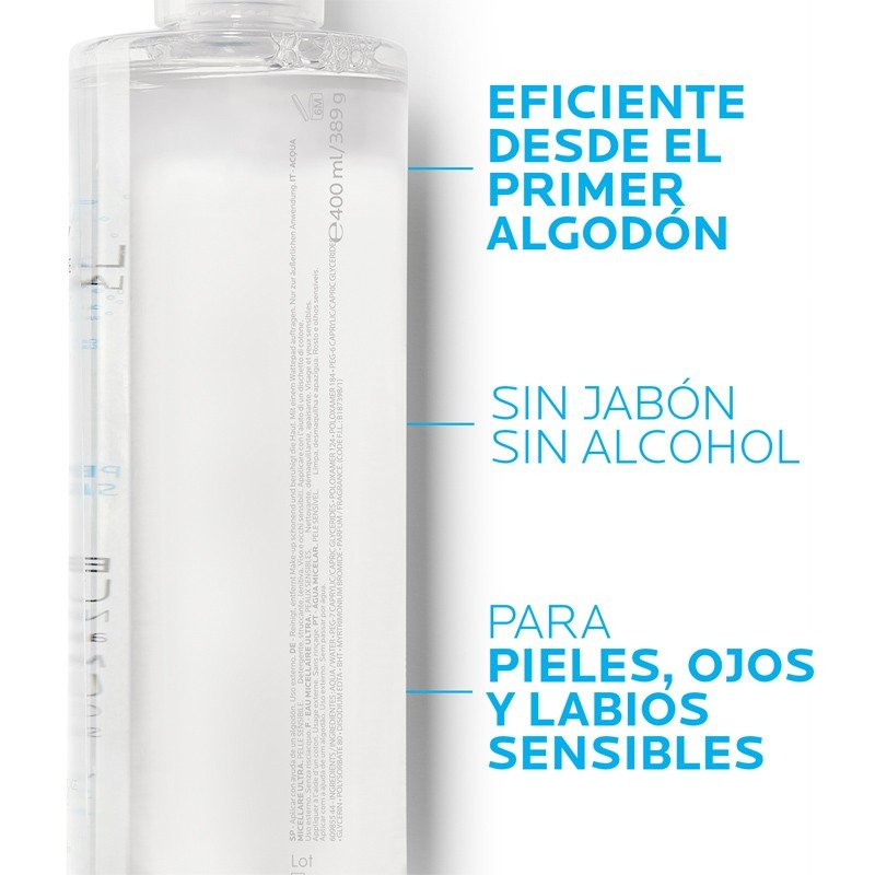 LA ROCHE POSAY Agua Micelar Ultra Piel Sensible 400ml-5