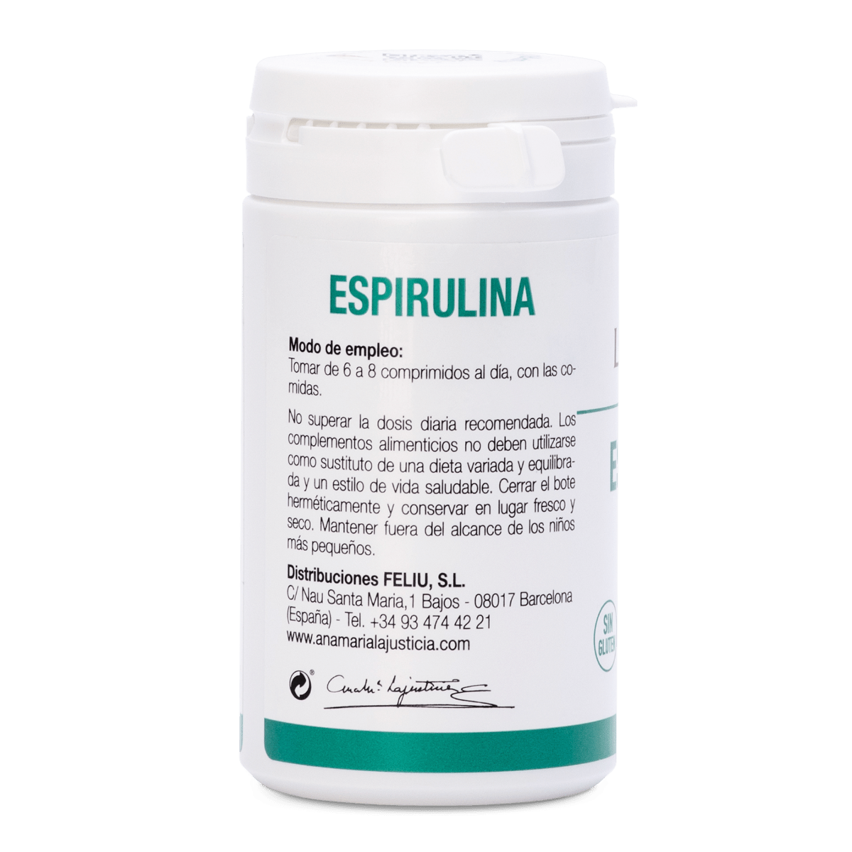 Ana María Lajusticia Spirulina 160 Comprimidos