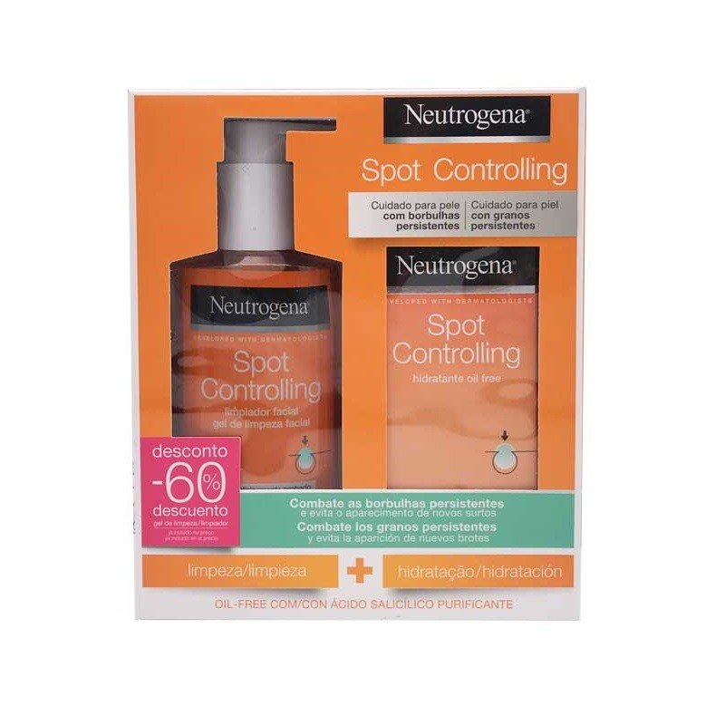 NEUTROGENA Spot Controlling Hidratante Oil Free 50ml + Limpiador Facial 200ml-6