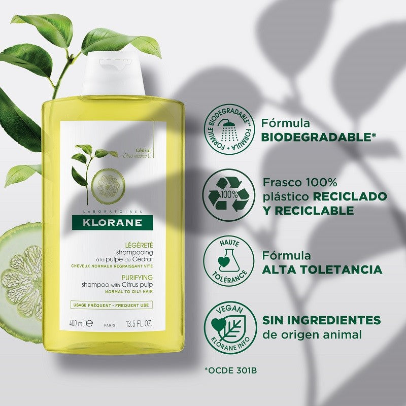 KLORANE Champú a la Cidra 400ml-3