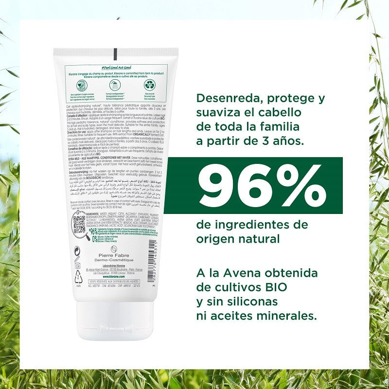 KLORANE Acondicionador a la Avena 200ml-2
