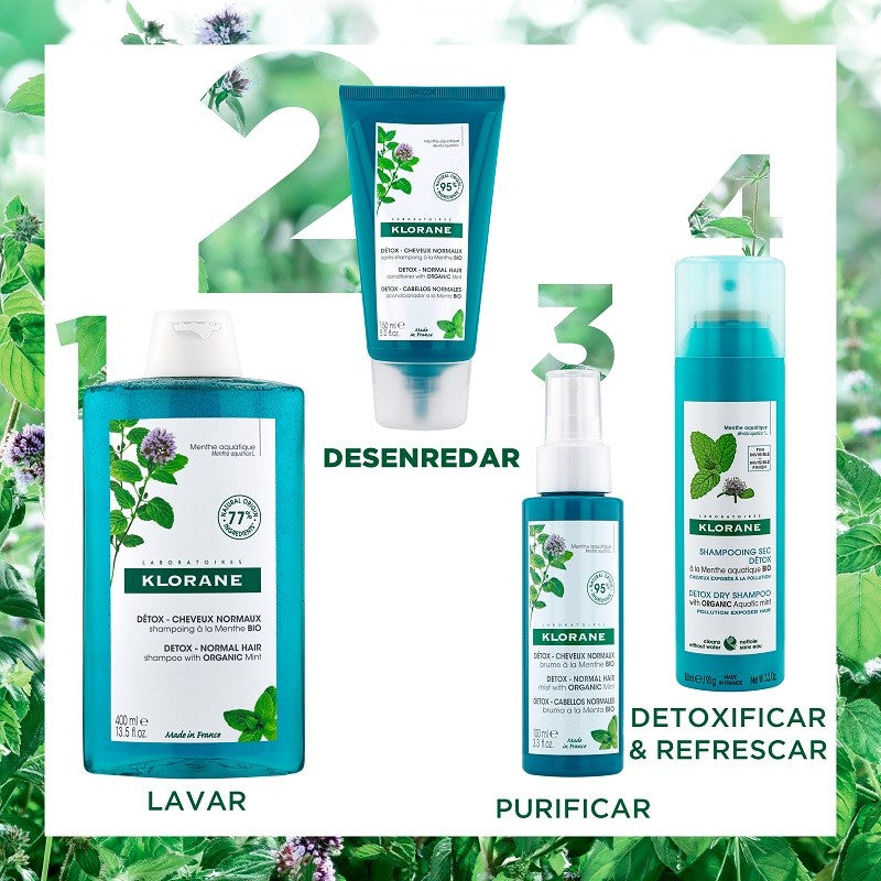 KLORANE Bálsamo Anti-Polución Menta Acuática 150ml-5