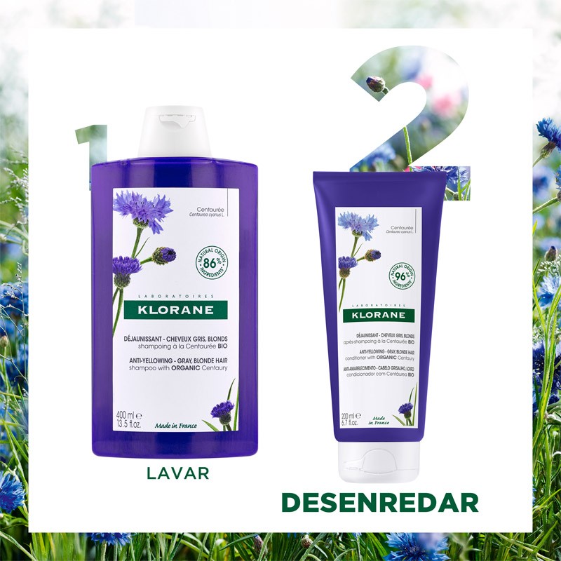 KLORANE Acondicionador a la Centaurea Pelo Rubio y Gris 200 ml-7
