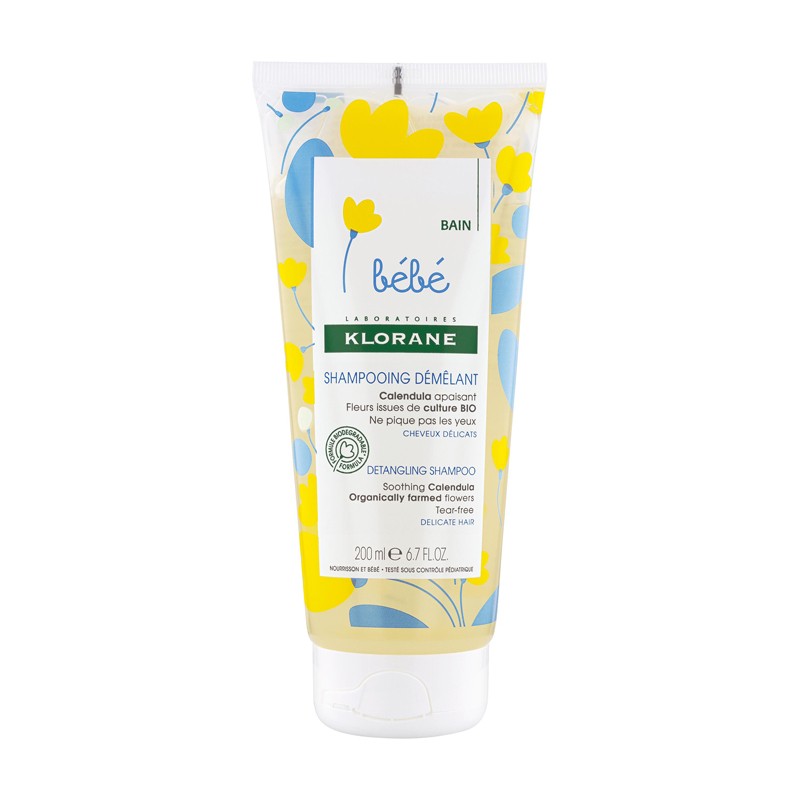 KLORANE BEBÉ Champú Desenredante a la Caléndula 200 ml-1