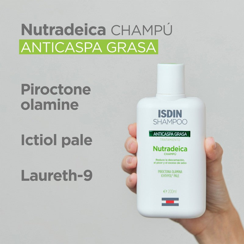 ISDIN Nutradeica Champú Anticaspa Grasa 400 ml-2