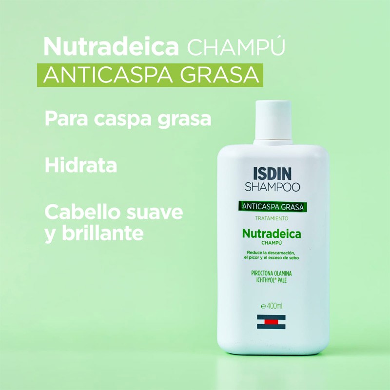ISDIN Nutradeica Champú Anticaspa Grasa 400 ml-5