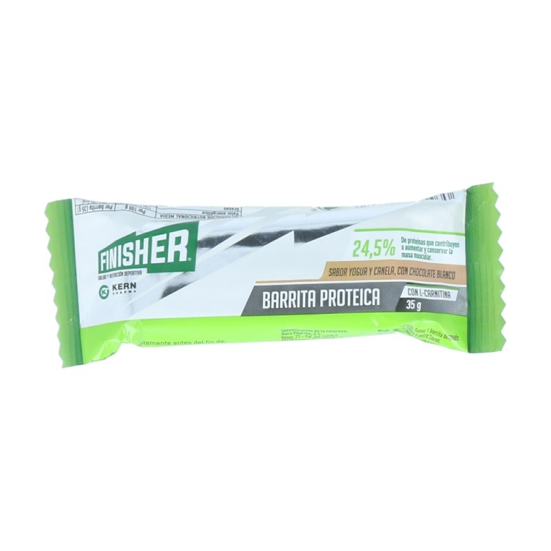 FINISHER Barrita Proteica sabor Yogur y Canela con Chocolate Blanco 1 Ud