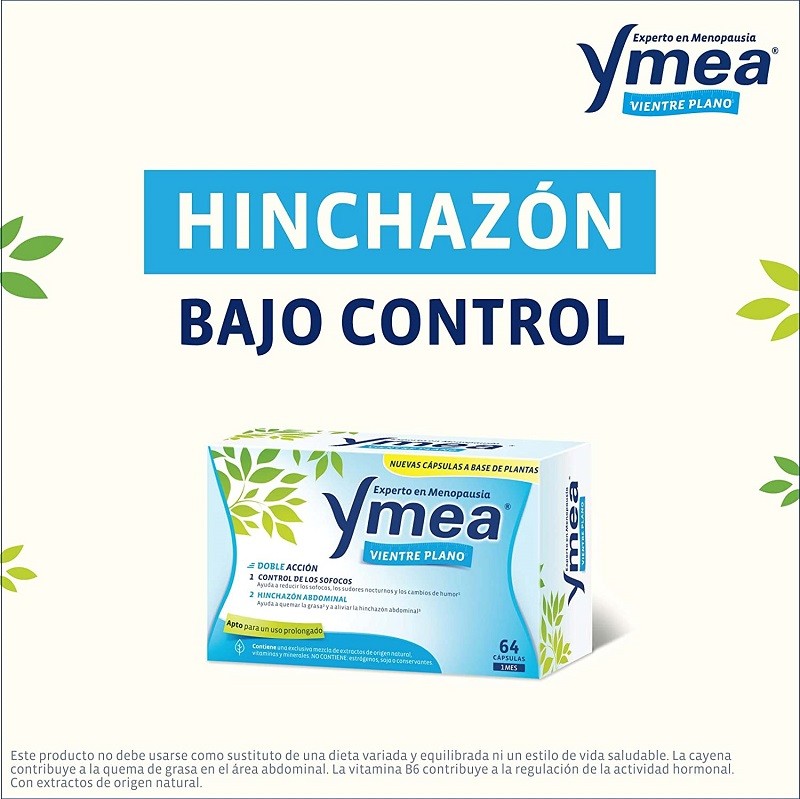 YMEA Menopausia Vientre Plano 64 Cápsulas-2