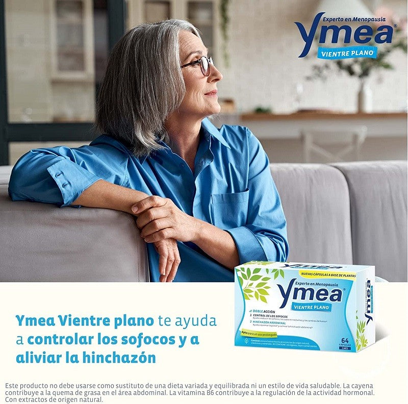 YMEA Menopausia Vientre Plano 64 Cápsulas-4