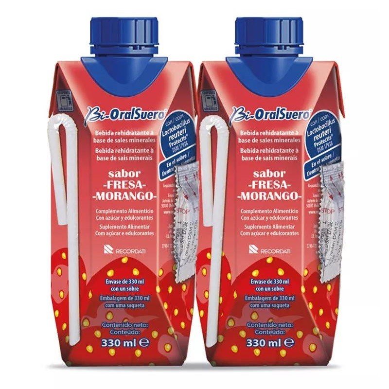 Bi-OralSuero Probiótico Sabor Fresa 2x330 ml-1