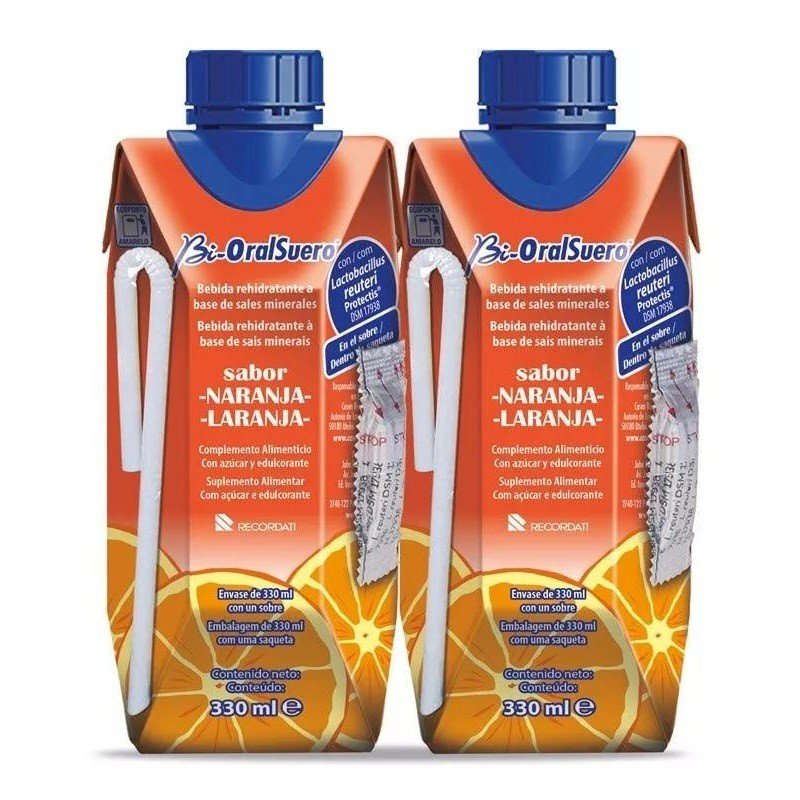 Bi-OralSuero Probiótico Sabor Naranja 2x330 ml-1