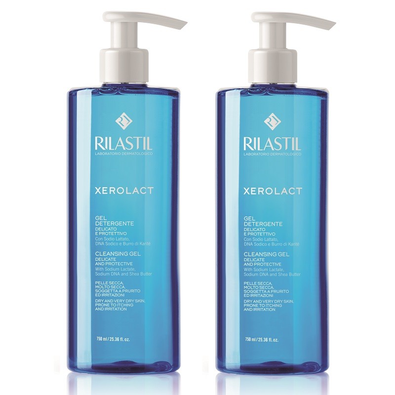 RILASTIL Xerolact Gel Limpiador 2x1 (2x750ml)-1