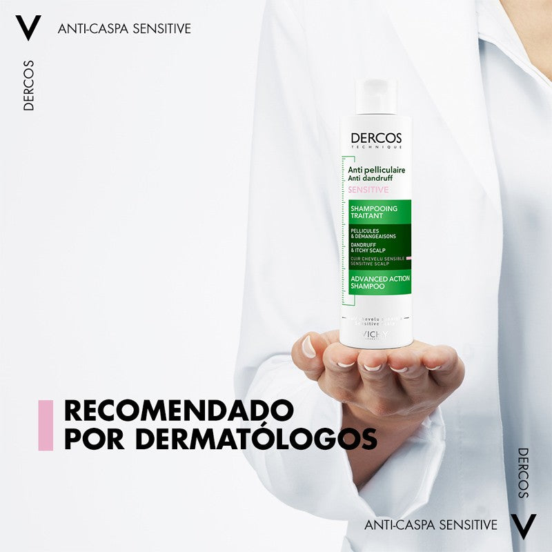 VICHY Dercos Champú Anticaspa Sensitive 200ml-8