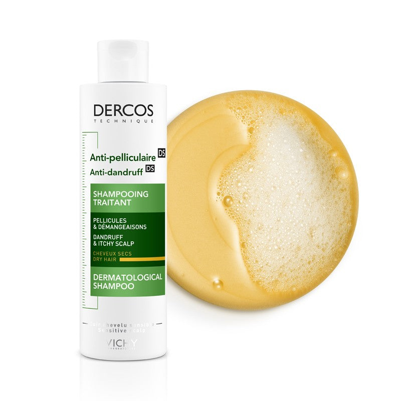 VICHY Dercos Champú Anticaspa Cabello Seco 200ml-5