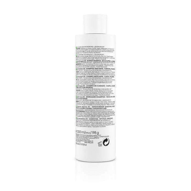 VICHY Dercos Champú Anticaspa Cabello Seco 200ml-4
