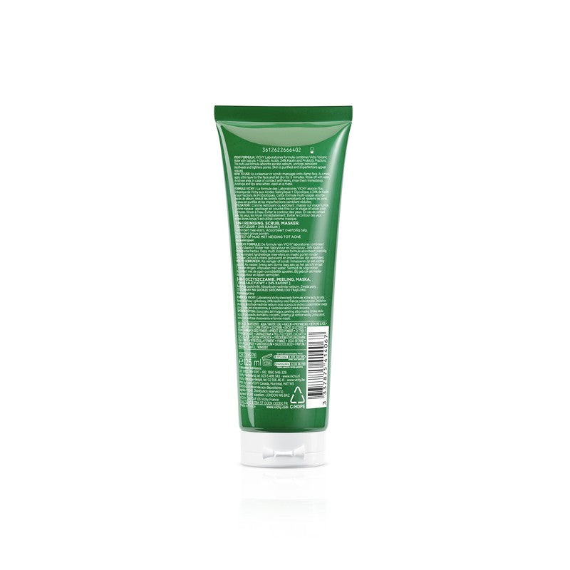 VICHY Normaderm 3 en 1 Exfoliante, Limpiador y Mascarilla 125ml