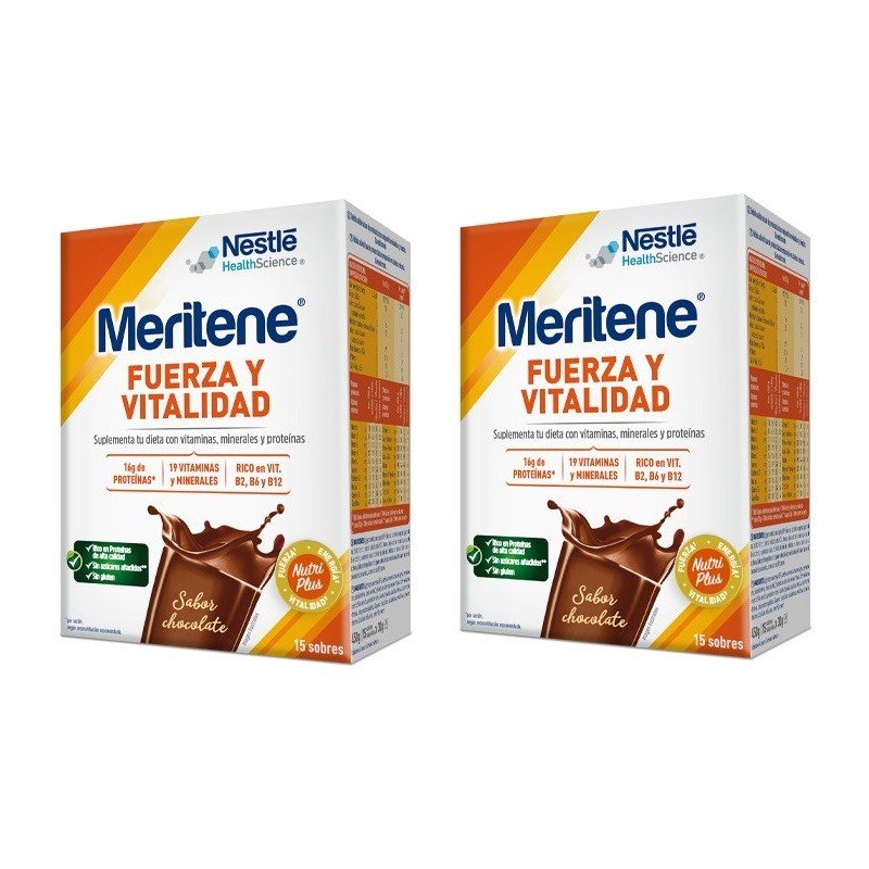 MERITENE Fuerza y Vitalidad Batido Chocolate 30 sobres-1