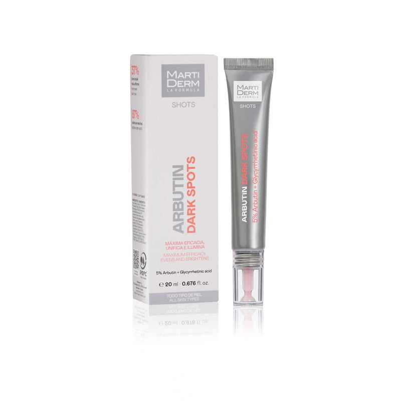 MartiDerm Shots Arbutin anti manchas con Enoxolona 20 ml-1