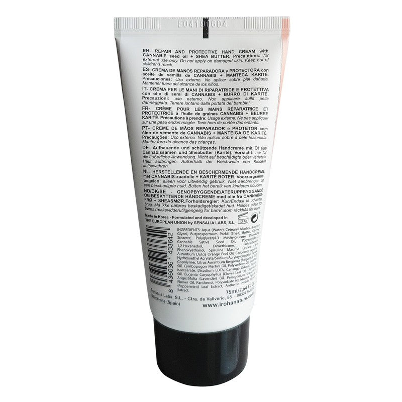 IROHA NATURE Crema de manos reparadora y protectora con Aceite de Cannabis 75 ml-2