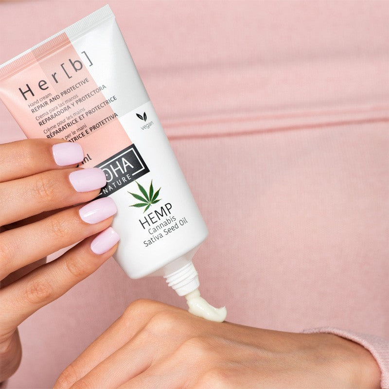 IROHA NATURE Crema de manos reparadora y protectora con Aceite de Cannabis 75 ml-3