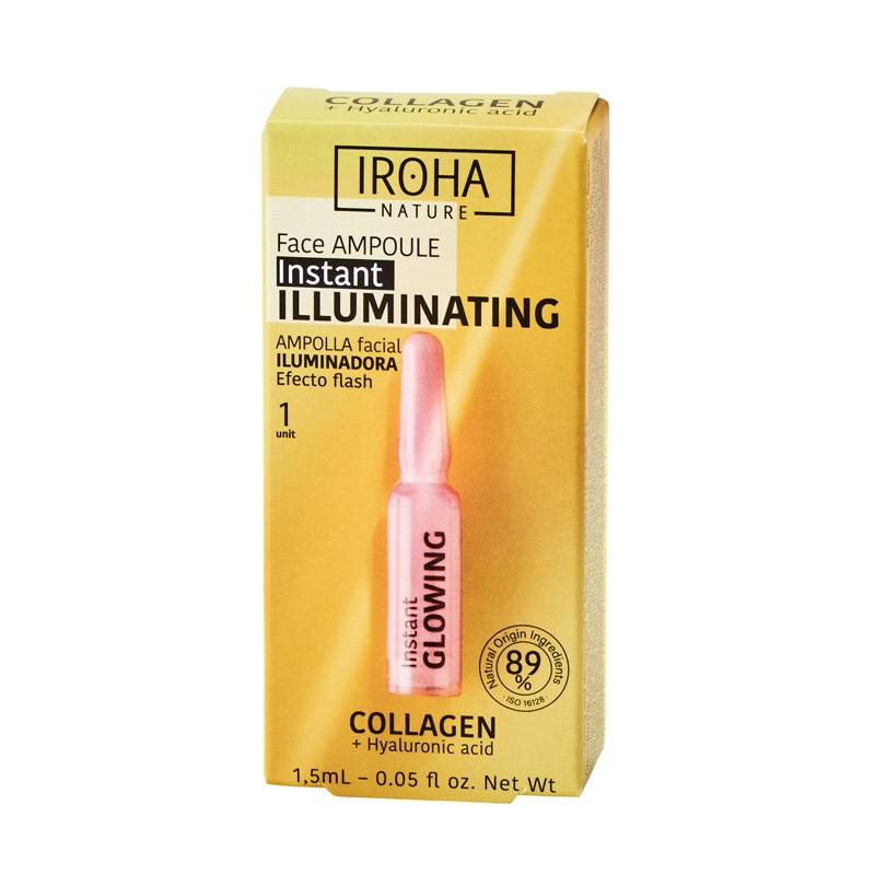IROHA NATURE Ampolla Facial Iluminadora Efecto Flash-1