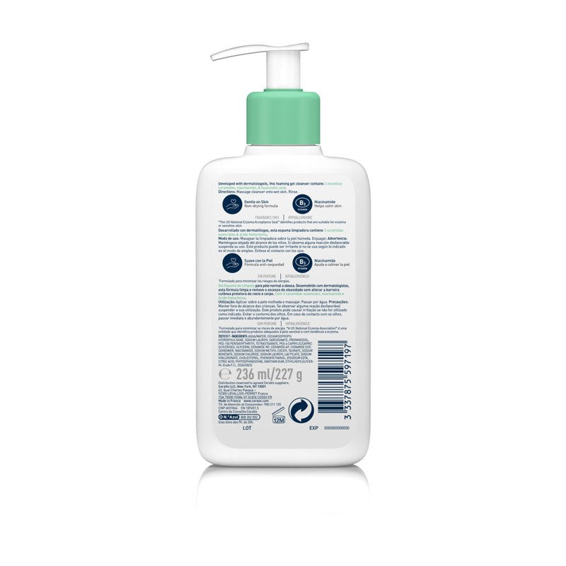 CERAVE Gel Limpiador Espumoso 236ml-3