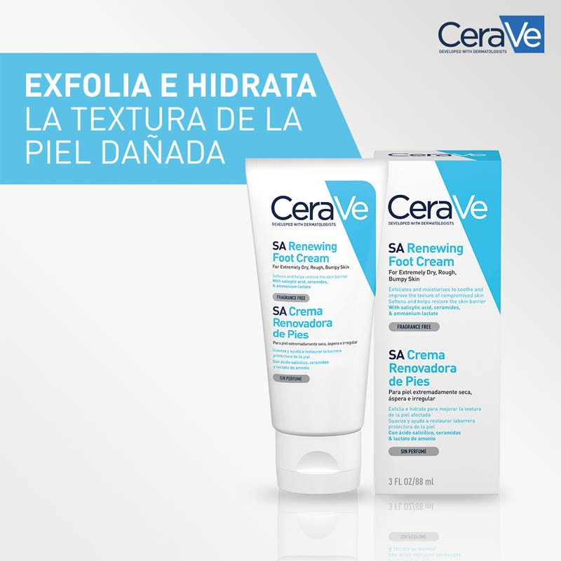 CERAVE Crema para Pies Renovadora con Ácido Salicílico 85G-6