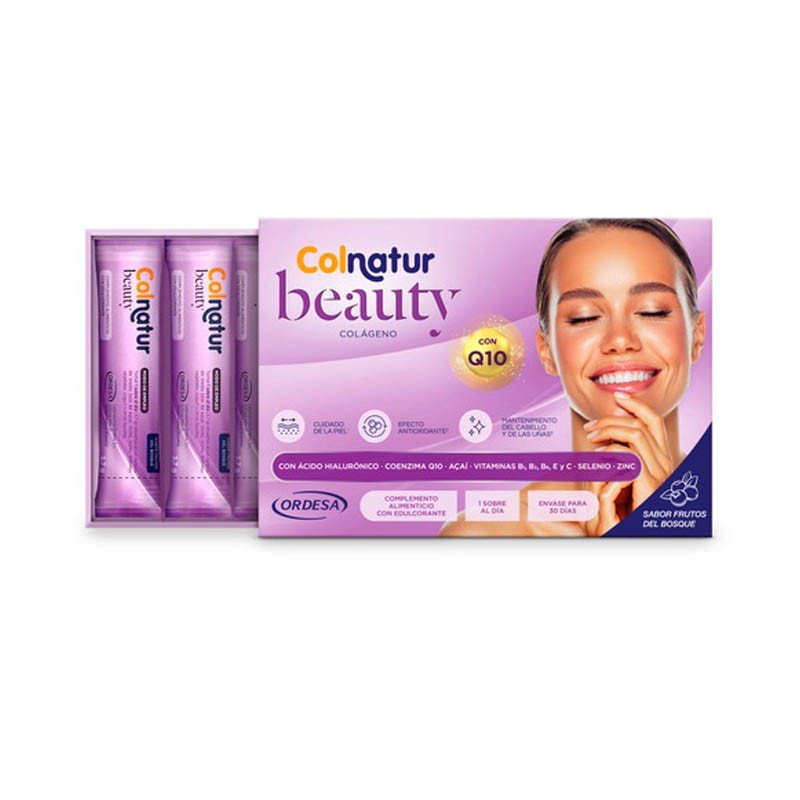 COLNATUR Beauty Colágeno Sabor Frutos del Bosque 30 sobres-4