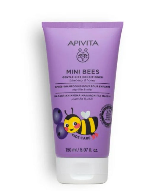 Apivita Kids Mini Bees Acondicionador Suave para Niños Arándano y Miel 150 ml-1