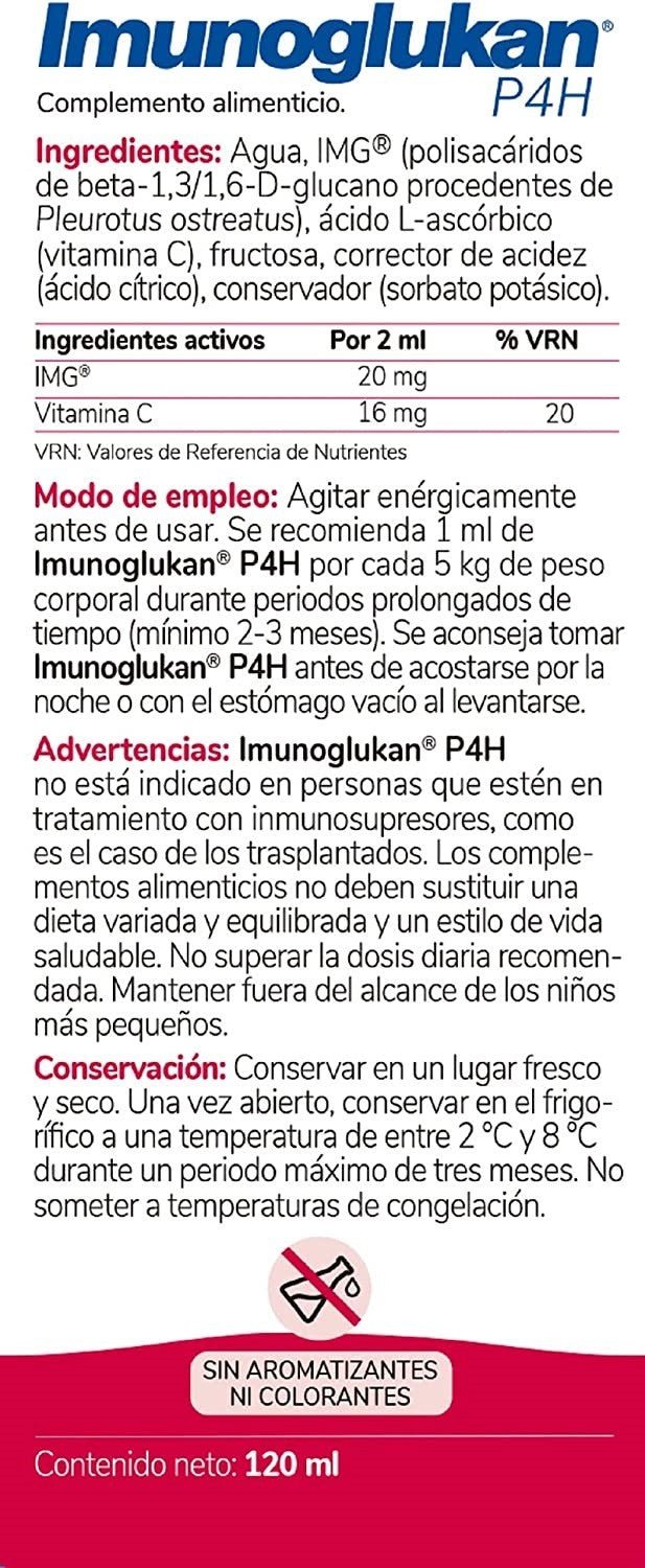 IMUNOGLUKAN Jarabe P4H TRIPLO 3x120ml