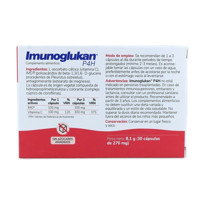 IMUNOGLUKAN P4H 30 Cápsulas-2