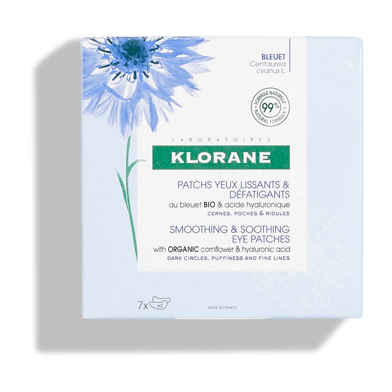 KLORANE Parches Alisantes Antifatiga al Aciano BIO 7 sobres 2 Parches-1