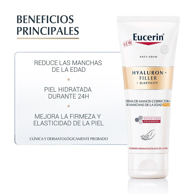 EUCERIN Hyaluron-Filler +Elasticity Crema de Manos Manchas SPF30 (75ml)-2
