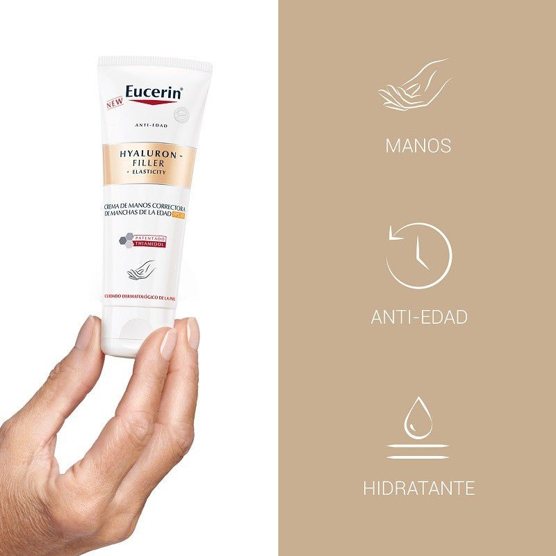 EUCERIN Hyaluron-Filler +Elasticity Crema de Manos Manchas SPF30 (75ml)-3