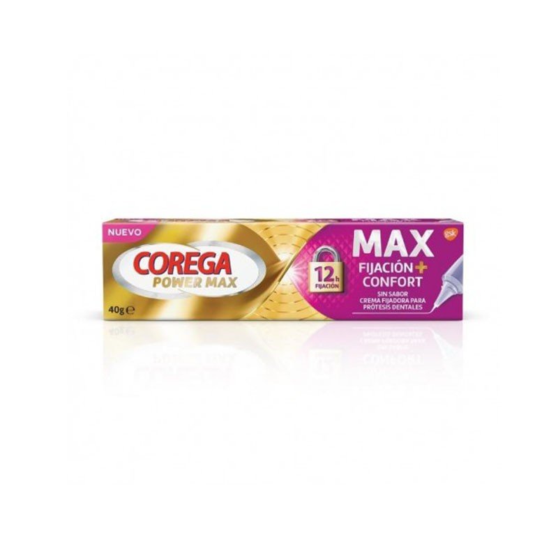 Corega Power Max Crema Fijadora Prótesis Dentales 40g-1