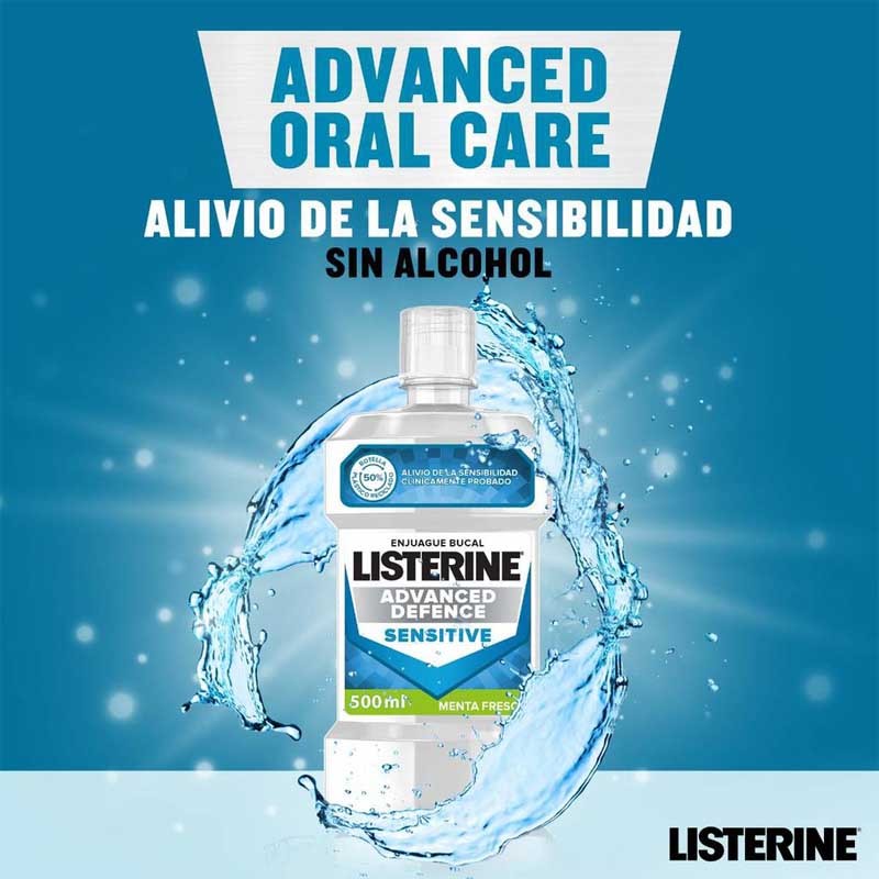 LISTERINE Advanced Defence Sensitive Menta Fresca 500 ml-2