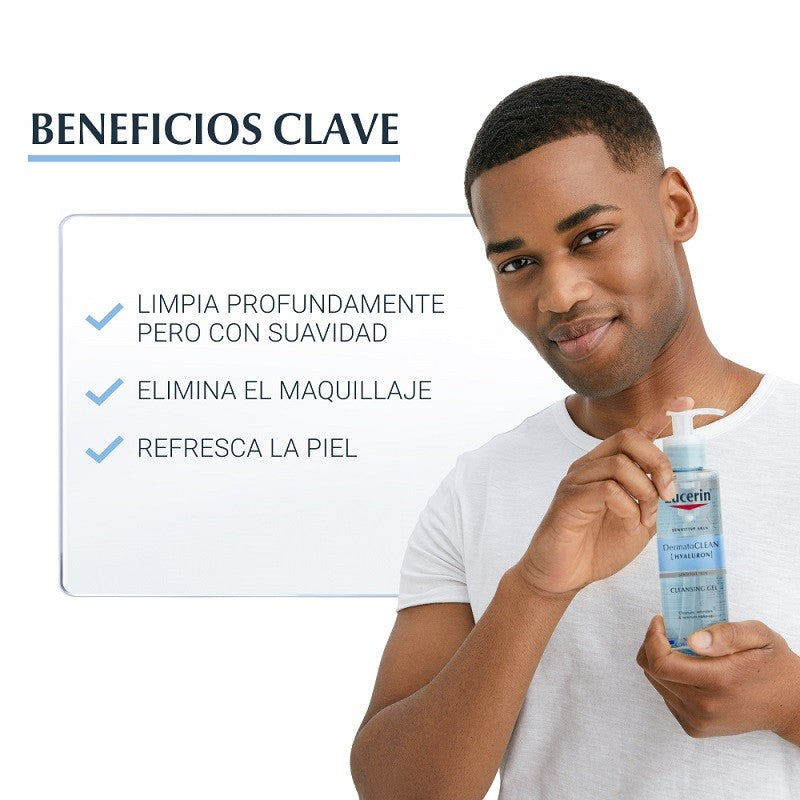 EUCERIN DermatoCLEAN Gel Limpiador Facial 200ml-2